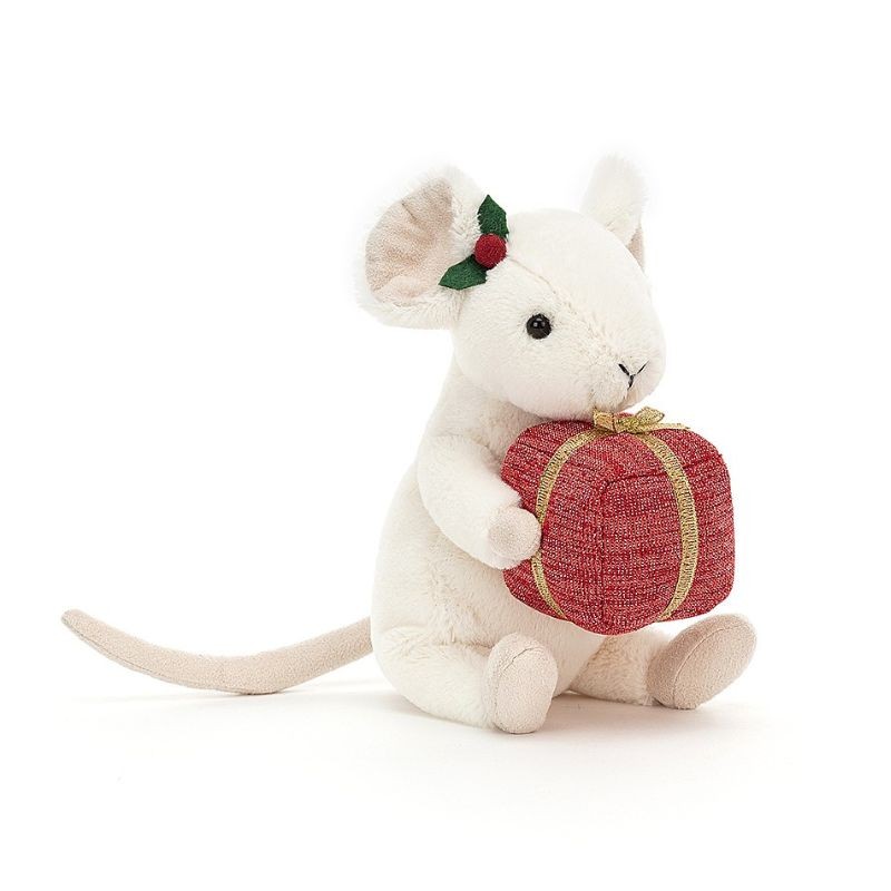 Rato de Natal | Merry Mouse Present| Jellycat 18 cm
