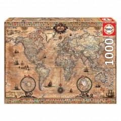 Puzzle 1000 peças Mapa-Mundo