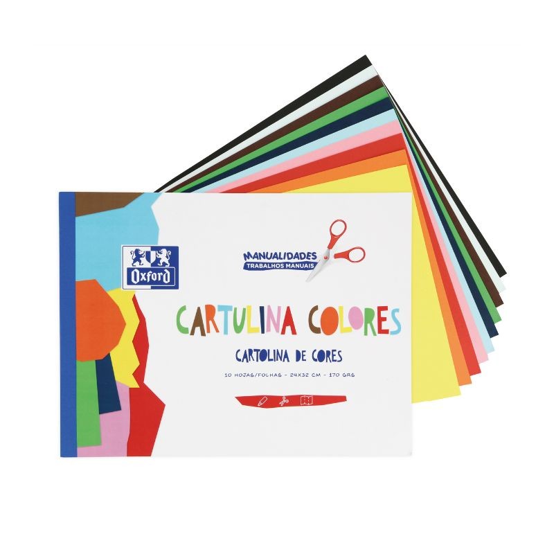 Bloco de Cartolinas A4 / A4+ | Cartolinas Coloridas | Oxford