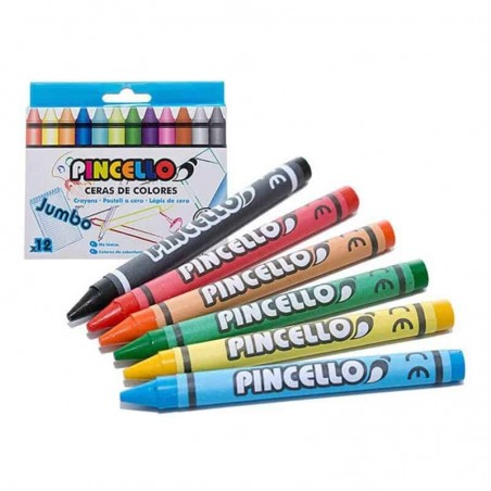 Lápis De Cera Pack 12 Pincello