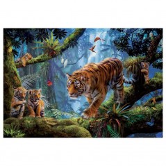 Puzzle Educa 1000 Peças - Tigres Na Árvore
