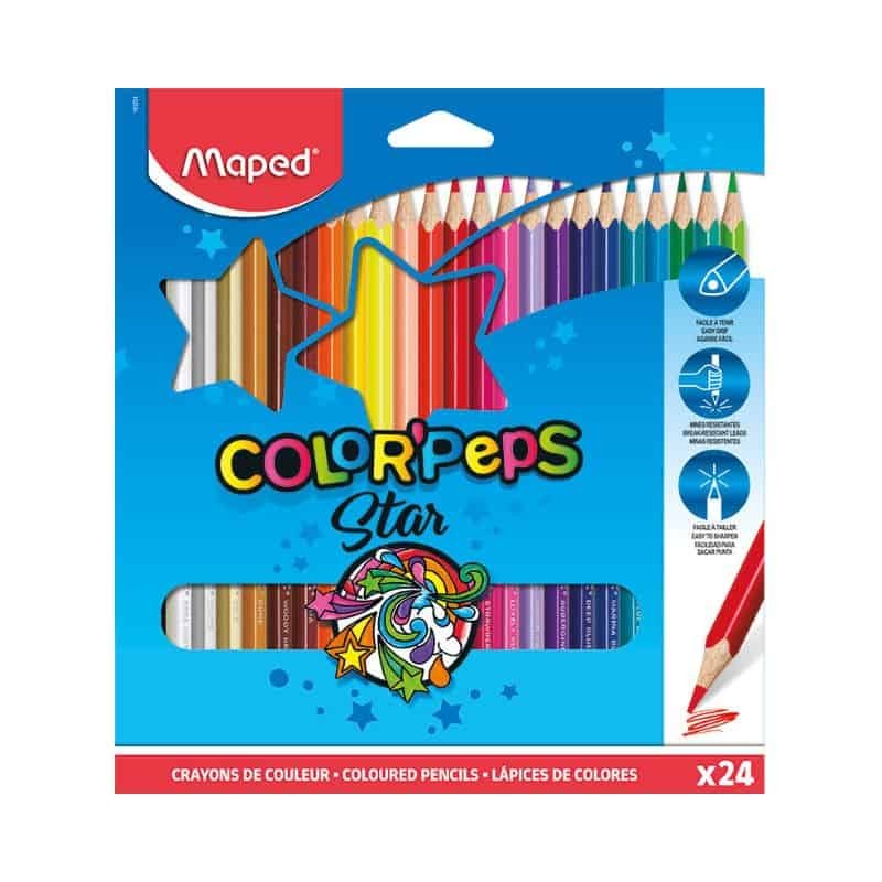 Lápis de Cor Maped - Caixa 24 Cores