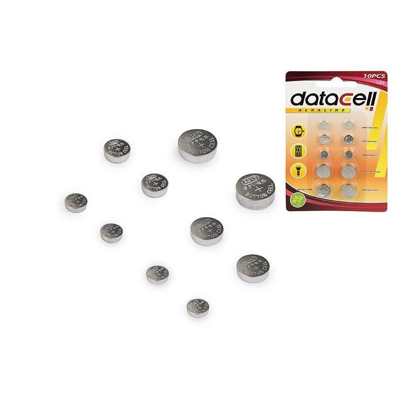 Pilhas botão alcalinas - Pilhas moeda (10 unidades)