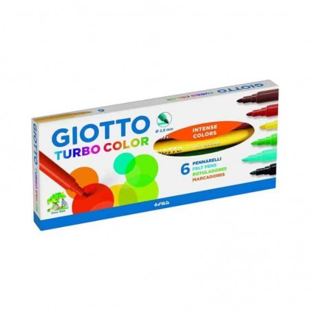 Canetas de Feltro Giotto Turbo Color 6X