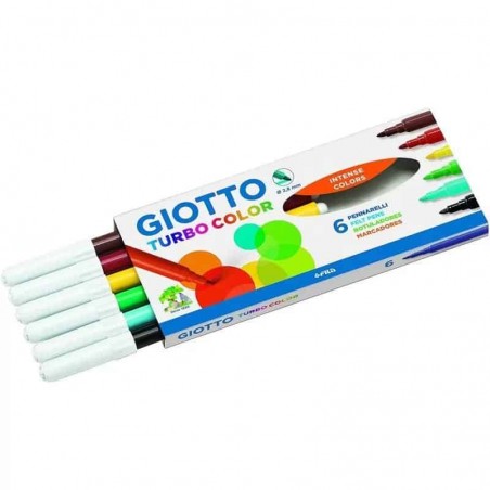 Canetas de Feltro Giotto Turbo Color (6 Unidades)