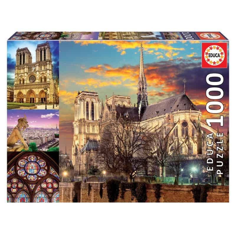 Puzzle Educa 1000 Peças - Catedral de Notre-Dame