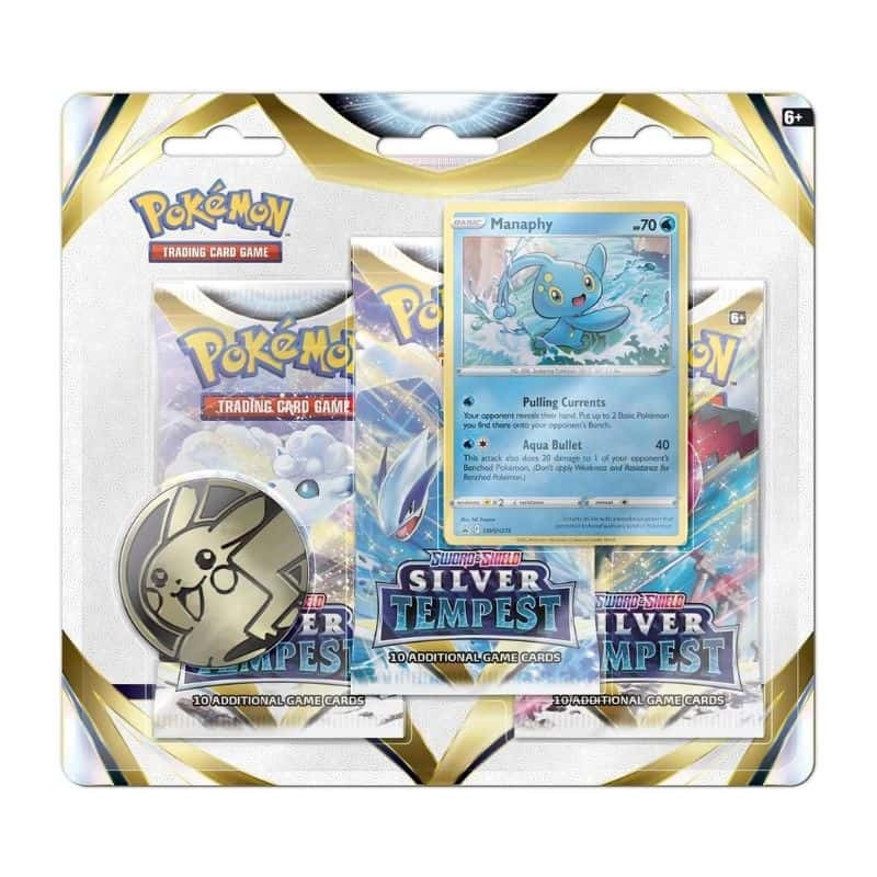 Cartas Pokémon TCG Silver Tempest 3-Pack (sortido)