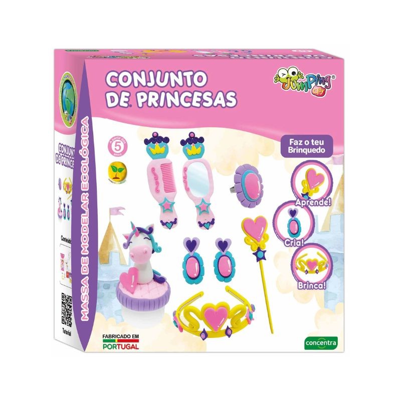 Massa de Modelar Jumping Clay - Conjunto de Princesas