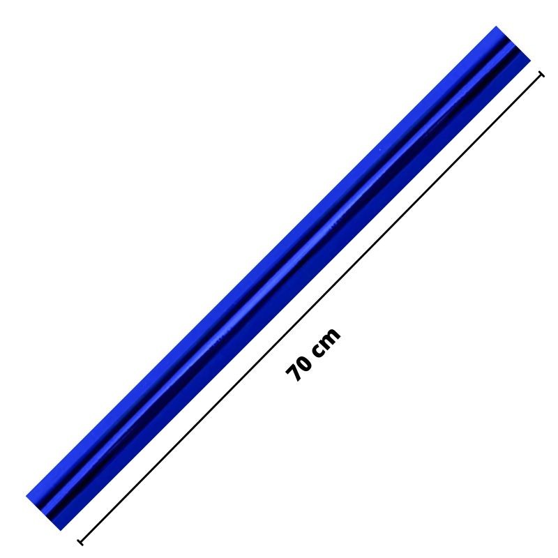 Rolo Papel Embrulho Azul Metalizado 150x70cm | Papel Fantasia