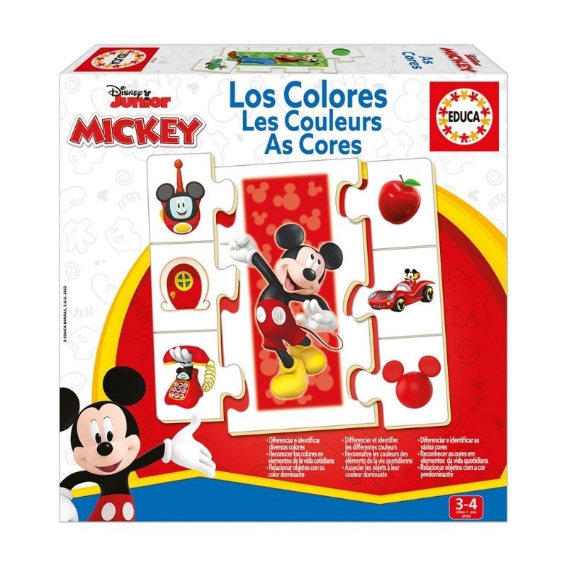 Puzzles Educativos - As Cores - Mickey
