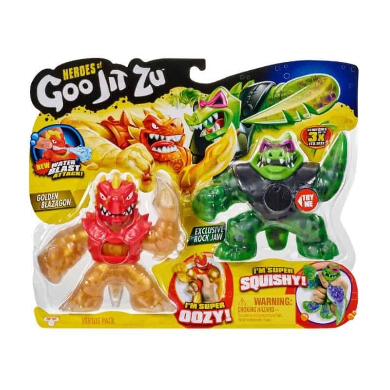 Heroes of Goo Jit Zu Versus Pack - Golden Blazagon vs Rock Jaw