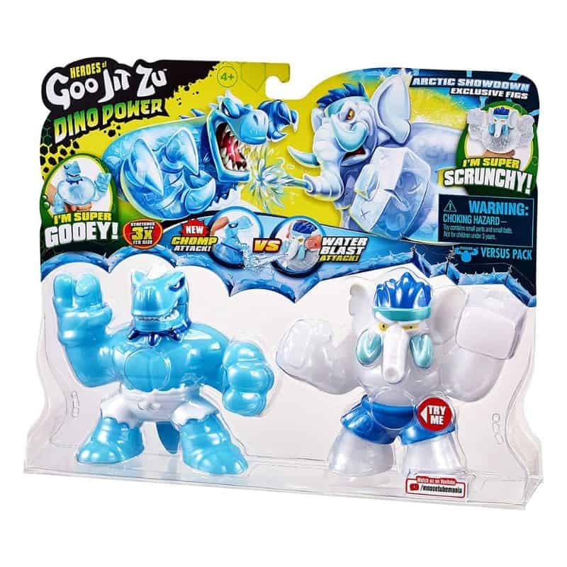 Heroes of Goo Jit Zu Dino Power - Pack 2 Figuras - Gigatusk vs Tyro