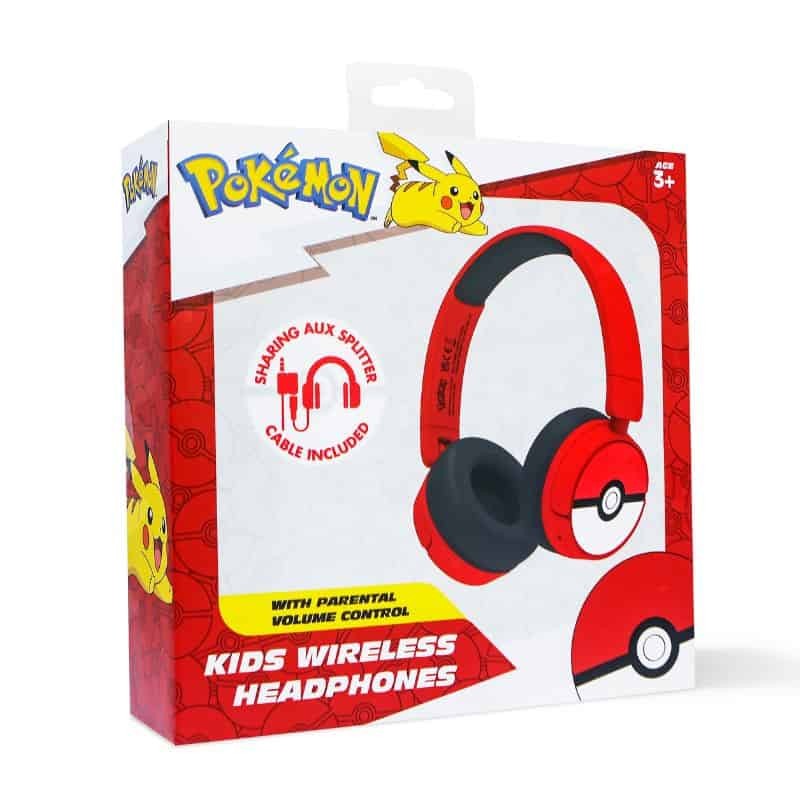 Auscultadores Bluetooth Criança - Headphones Criança Pokémon
