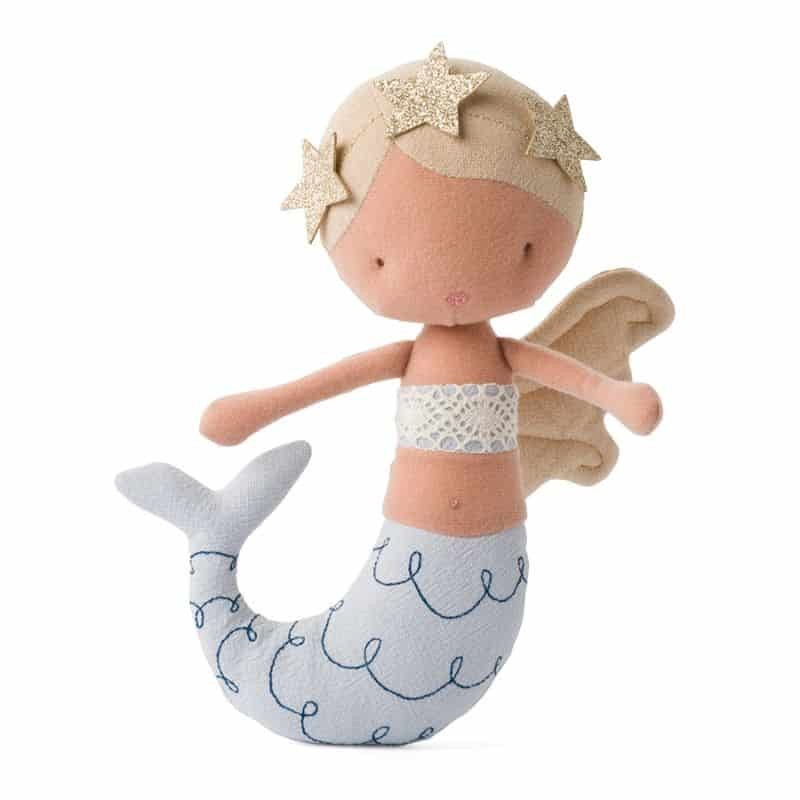 Boneca de Pano Sereia Pérola - Mermaid Pearl Picca Loulou 22 cm