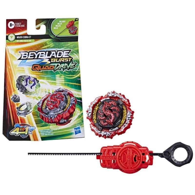 Pião Beyblade Com Lançador Burst 4 Em 1 Quad Drive Astral