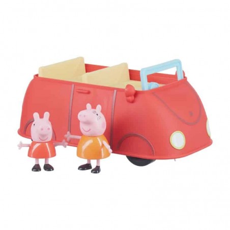 Porquinha Peppa Brinquedos - Carro Vermelho da Peppa e Sua Família