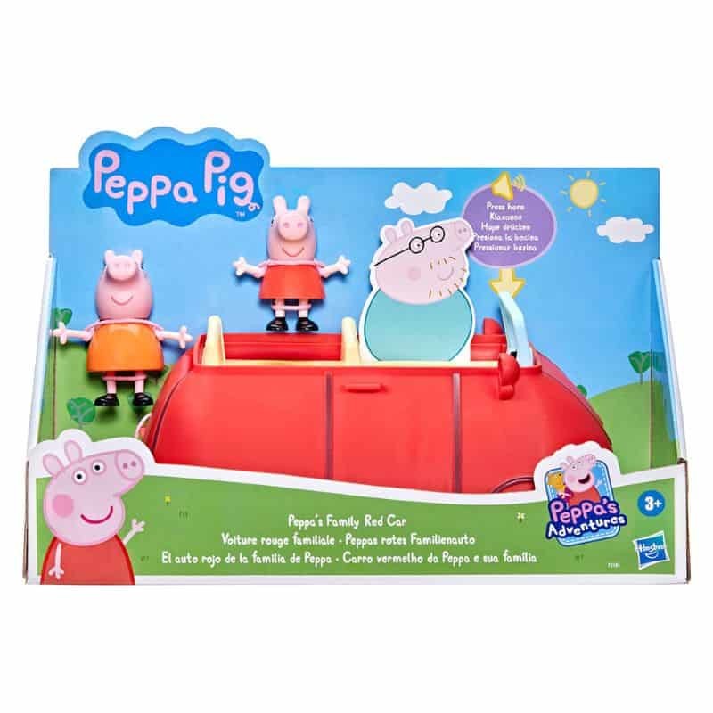 Porquinha Peppa Brinquedos - Carro Vermelho da Peppa e Sua Família