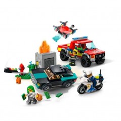 LEGO City - Salvamento dos Bombeiros e Perseguição Policial - LEGO 60319