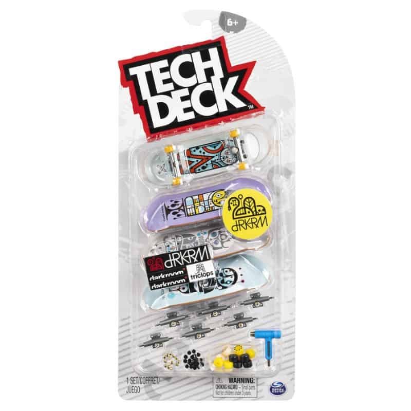 Skates Tech Deck - Pack 4 Skates - Darkroom | Fingerboard Tech Deck