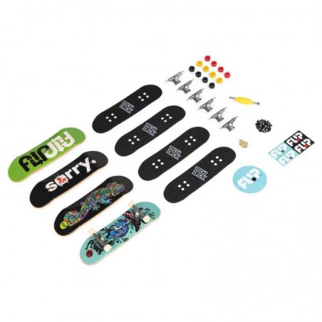 Kit 2 Skate De Dedo Tech Deck Com Obstáculo Cards Brinquedo:Disorder