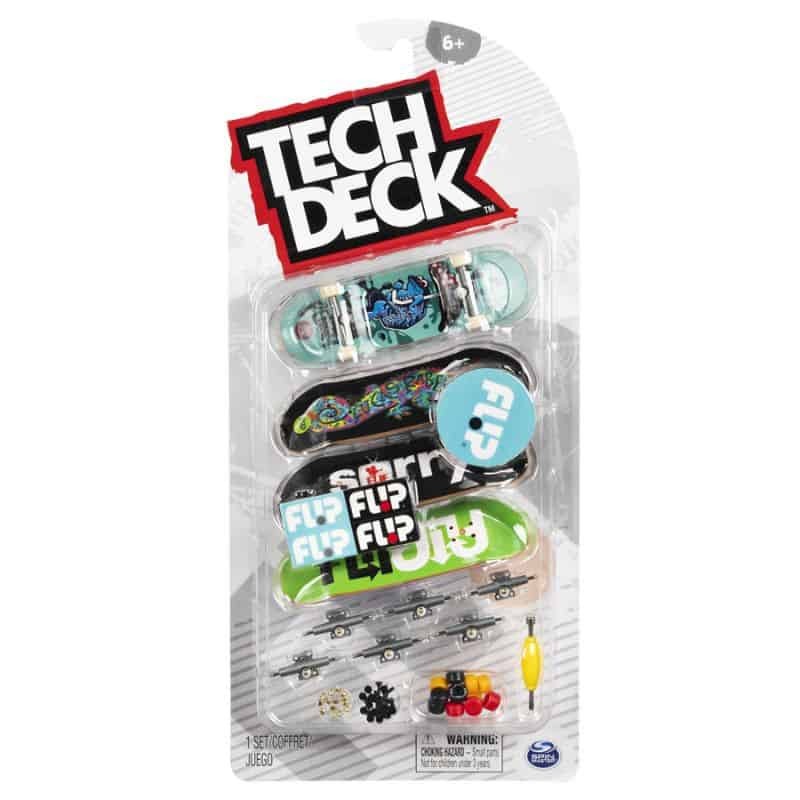 Skates Tech Deck - Pack 4 Skates - Flip | Fingerboard Tech Deck