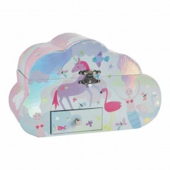 Caixa de Música - Guarda-Joias Infantil Fantasy Cloud - Floss & Rock