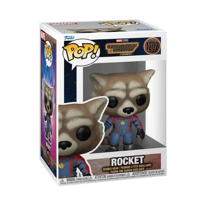 Funko POP Rocket Raccoon - Guardiões Da Galáxia Volume 3 Marvel (1202)
