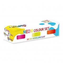 Jumping Clay Pack 3 Cores Néon