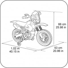 Dimensões Motorbike Cross 400F 6V