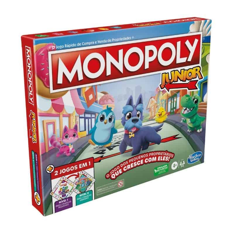 Monopoly Junior 2 em 1 - Jogo Do Monopólio - Hasbro Gaming