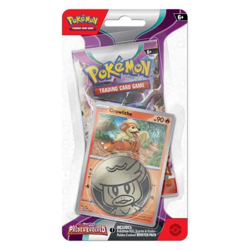 Cartas Pokémon Paldea Evolved Checklane Growlithe (1 Pack)