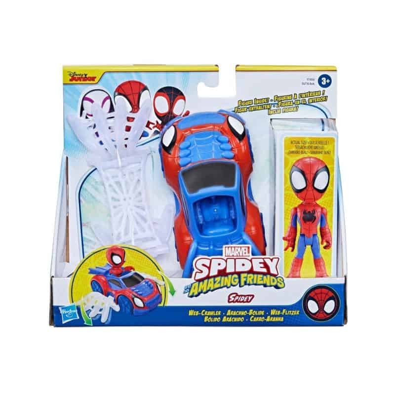 Spidey e a sua Superequipa - Figura e Carro-Aranha Spidey - F7454