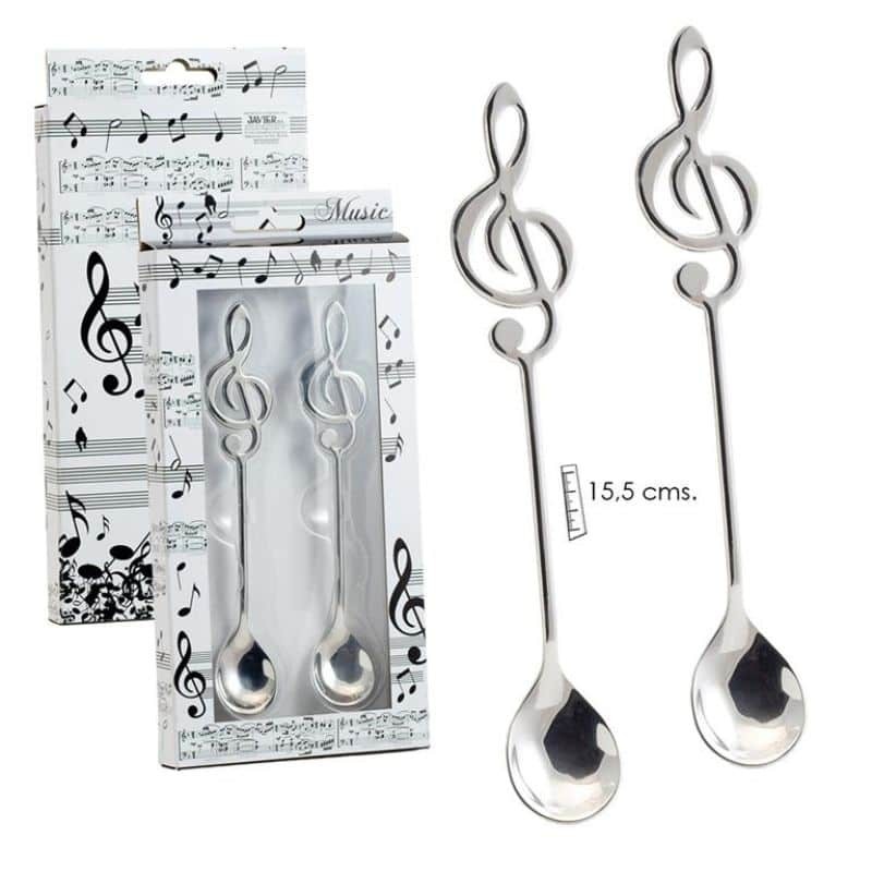 Colheres Souvenir - Colheres Clave de Sol - Musical Spoons Set