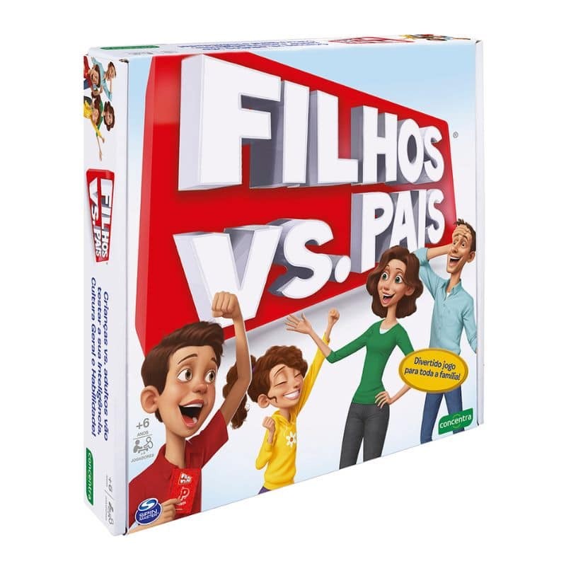 Jogo Filhos vs. Pais - Jogo de Tabuleiro - Brinquedos Concentra