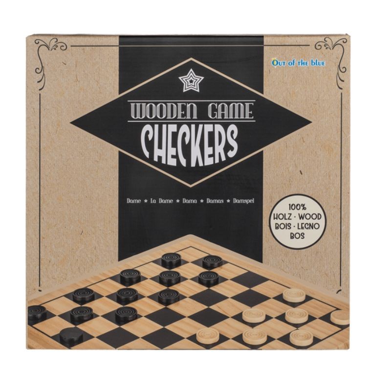 Jogo de Damas Madeira - Checkers