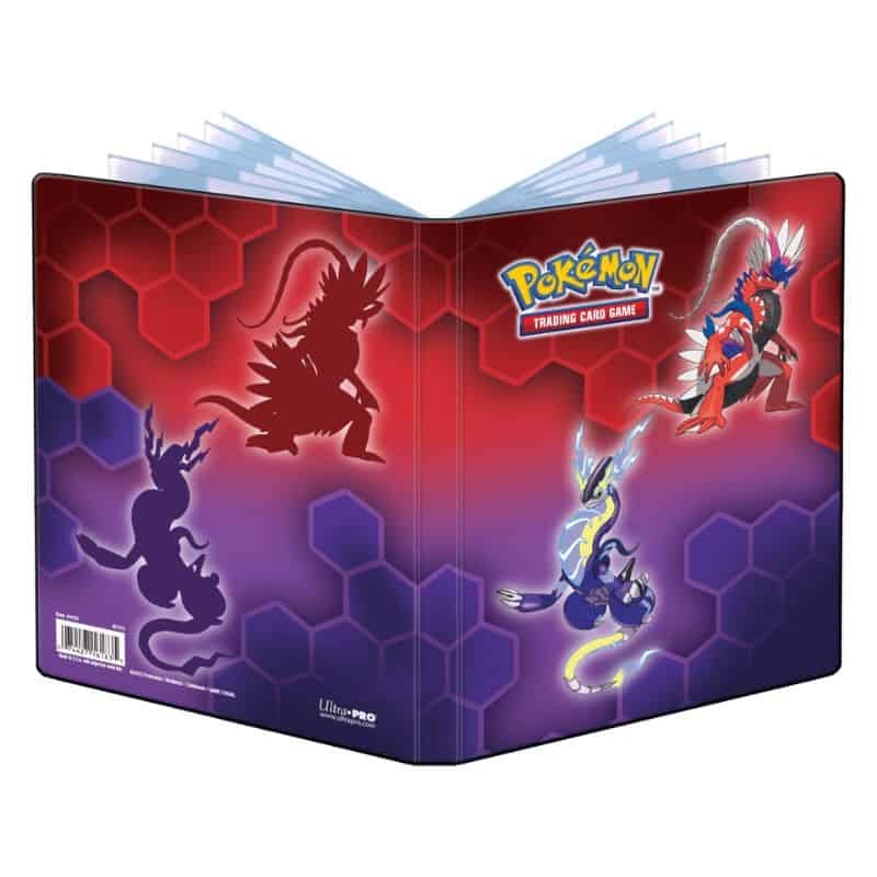 Álbum Cartas Pokémon Ultra Pro - Koraidon & Miraidon - 4 Bolsos