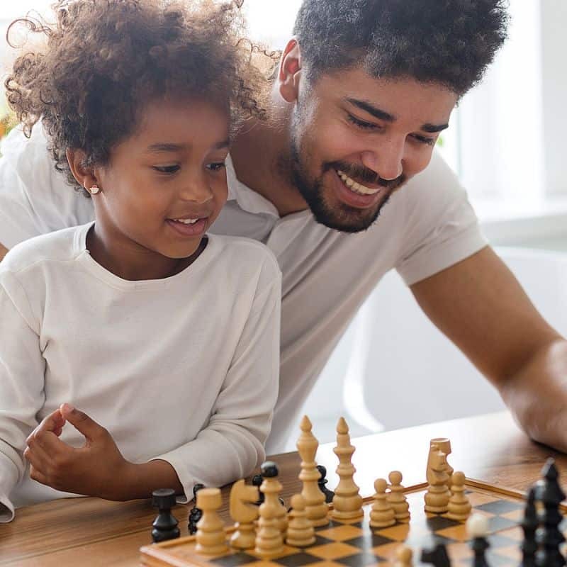 Tabuleiro de Xadrez Madeira Chessboard Clássico Dobrável