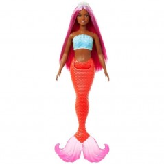 Boneca Barbie Sereia c/ Cauda Dura - Barbie Original (Coral)