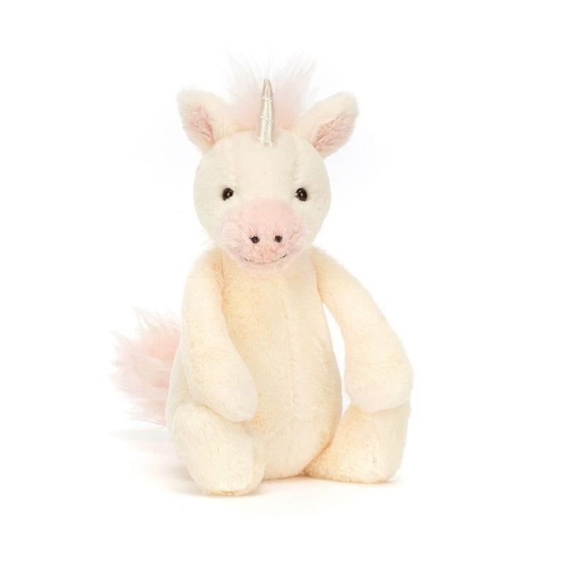 Peluche Unicórnio Jellycat - Bashful Unicorn 18 cm - Peluches Jellycat