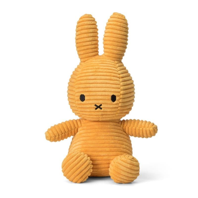 Peluche Coelha Miffy Canelado - Miffy Sitting Corduroy Yellow 23 cm