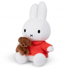 Peluche Coelha Miffy e Snuffy Juntos - Miffy with Snuffy sitting 33 cm