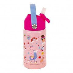 Garrafa térmica infantil Fada Arco-íris 400ml - Floss & Rock