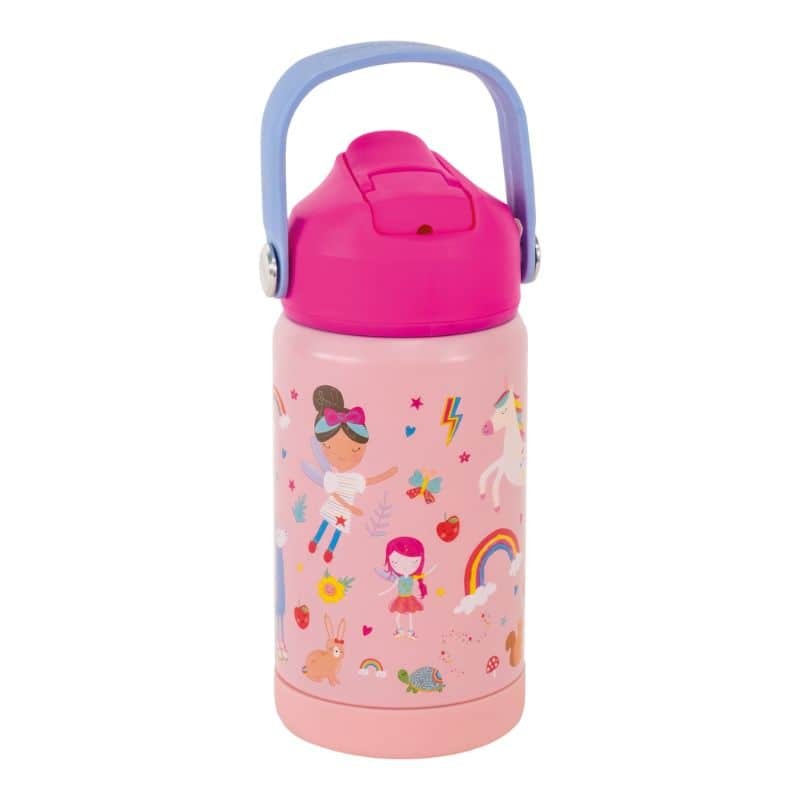 Garrafa térmica infantil Fada Arco-íris 400ml - Floss & Rock