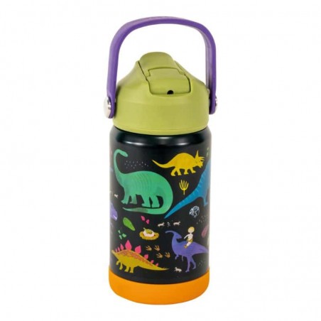 Garrafa térmica infantil Dinossauros 400ml - Floss & Rock