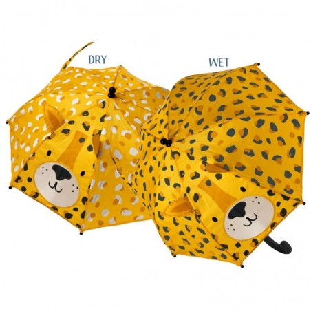 Guarda-Chuva Para Crianças | Guarda-Chuva Mágico 3D (Leopardo)