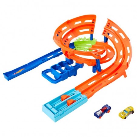 Pista Hot Wheels Whip Around Raceway + Dois Carrinhos Hot Wheels