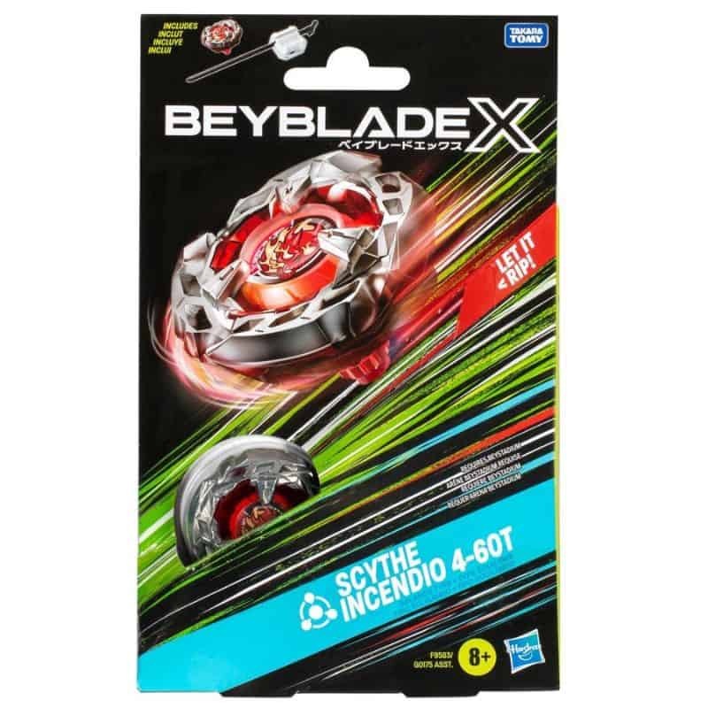 Pião Beyblade X - Scythe Incendio 4-60T Kit Inicial - Hasbro F9583