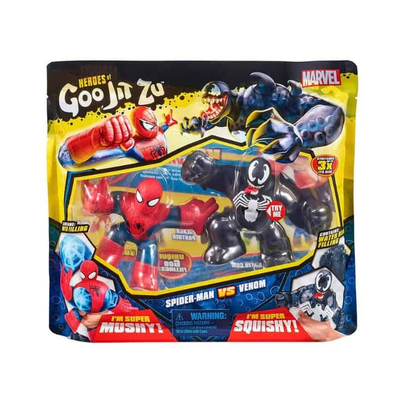 Heroes Of Goo Jit Zu - Pack 2 Figuras Marvel Spider-Man vs. Venom