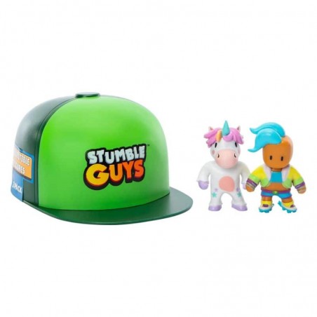 Stumble Guys - Pack Boné c/ 2 Figuras Stumble Guys Colecionáveis