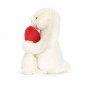 Coelho Peluche Bashful Red Love Heart Bunny 31 cm - Peluches Jellycat